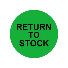 Return to Stock Labels – 2″ Round Quality Control Inventory Stickers 2RLS 500EA