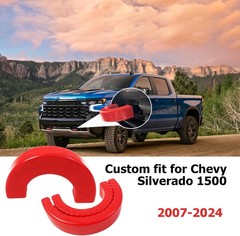 Peleus Tow Hook Covers for Chevy Silverado For 2007+, Red