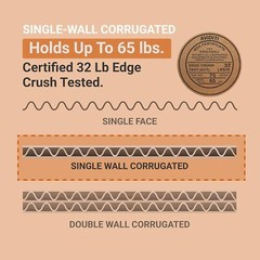 12 x 9 x 4 Shipping Boxes Moving Boxes Corrugated Kraft 25/Bundle 25/Pack