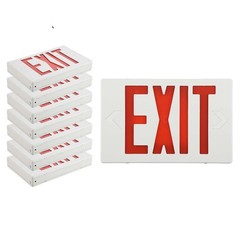 UL Listed-6 Packs Red Exit Light Battery Backup-Led Exit Signs Home/Busniess.