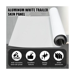 Blulu 4 x 8 ft Aluminum Trailer Skin 0.032″, RV Siding Panels 49″ X 96″ Metal…