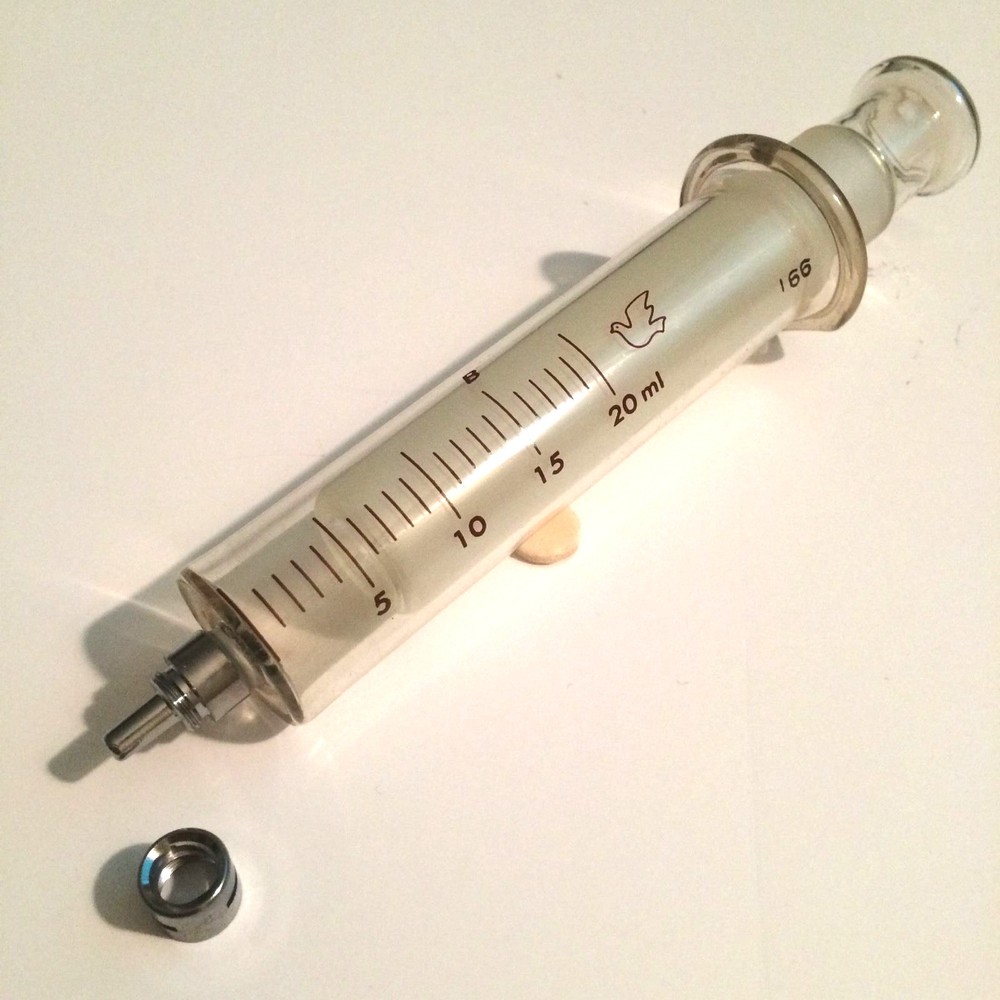 5 mL 10 ml 20 mL 50 mL GLASS SYRINGE LUER LOCK TIP / SLIP TIP DISPENSER NEW USA