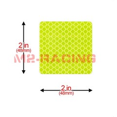 3M Diamond Grade Neon Yellow Conspicuity Tape 2″ x 2″ CE Approved Reflective