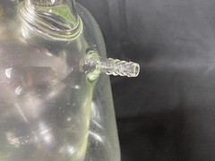 CHEMGLASS 1000mL 3-Neck 24/40 European Style Taper Jacketed Flask CG-1576-08