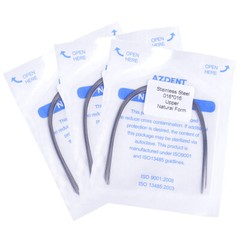 AZDENT Dental Orthodontic Rectangular Arch Wire Stainles Steel Ovoid/Nature Form