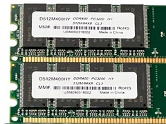 (Lot of 6) Misc 512Mb RAM Memory Module Samsung / Elpida / Super Talent