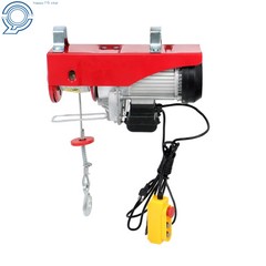 1600W 110V Mini Electric Hoist 2200lbs 14ft Wired Remote Control Crane Winch