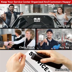 Light Green Service Department Hang Tags Window Tag 1000 Per Box