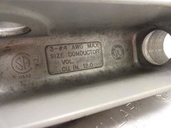199379 New-No Box; Killark OLL-3 Conduit Body; 1″ Hub Size; Volume: 12 CU. IN.