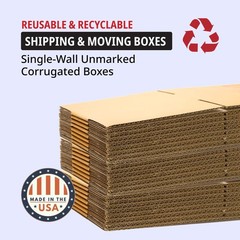 TAPE LOGIC 20x6x6 Long Corrugated Boxes, Long, 20L x 6W x 6H, Pack of 25 | Shipp