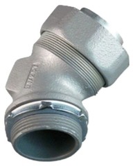 Appleton ST-45150 45D Liquidtight Connector, 1-1/2 Inch, 45 Degree