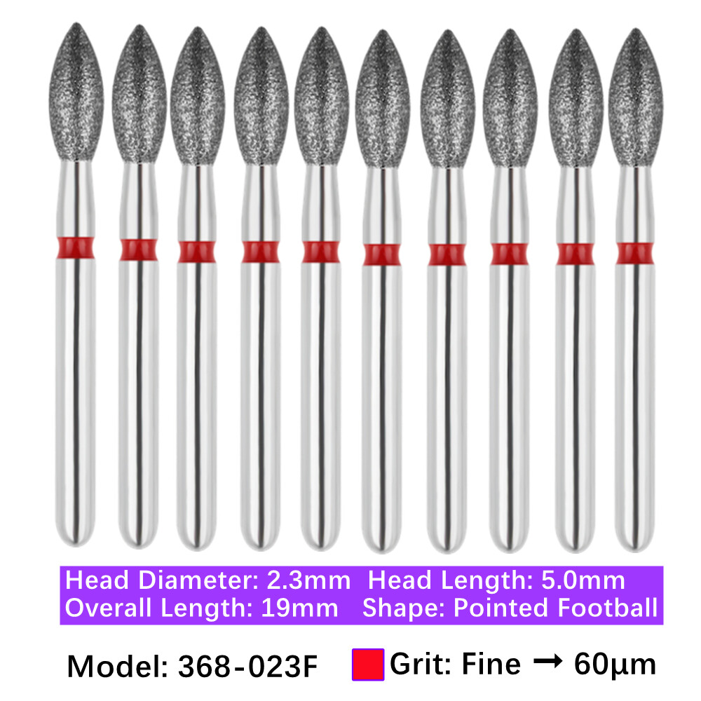 Vakker Dental Football FG Diamond Bur 368-023F Fine 10/pk