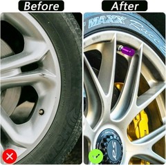 6-Pack Universal Bullet Valve Stem Caps, Aluminum Alloy Du Color: 6 PCS Purple