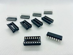 5-10 Set CD4017 CD4017BE DIP-16 Decade Counter Divider IC with Socket Choose Qty
