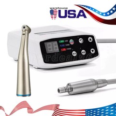 Dental Brushless LED Electric Micro Motor / 1:1 Fiber Optic LED Contra Angle po