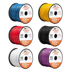 600ft 10 Gauge Automotive Wire – 6 Color Bulk Pack – 10 AWG Copper Clad Aluminum