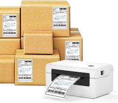 100-Pack 4 x 6 Thermal Labels – Perforated Shipping Labels with Strong Adhesive
