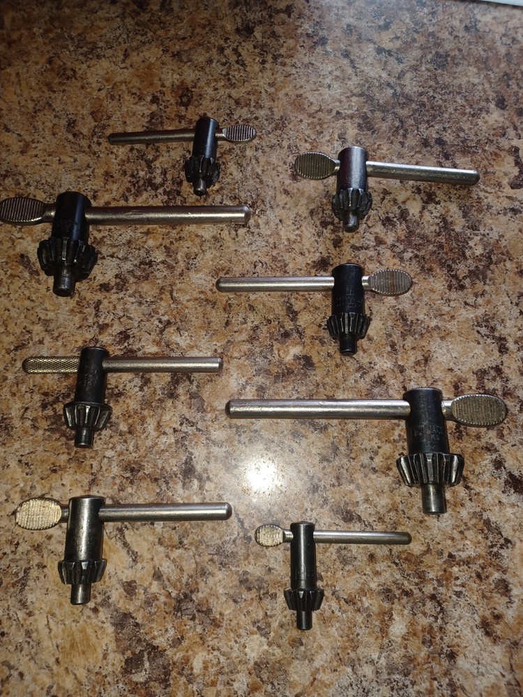 VINTAGE JACOBS CHUCK KEYS. MANY SIZES AVAILABLE YOU CHOOSE