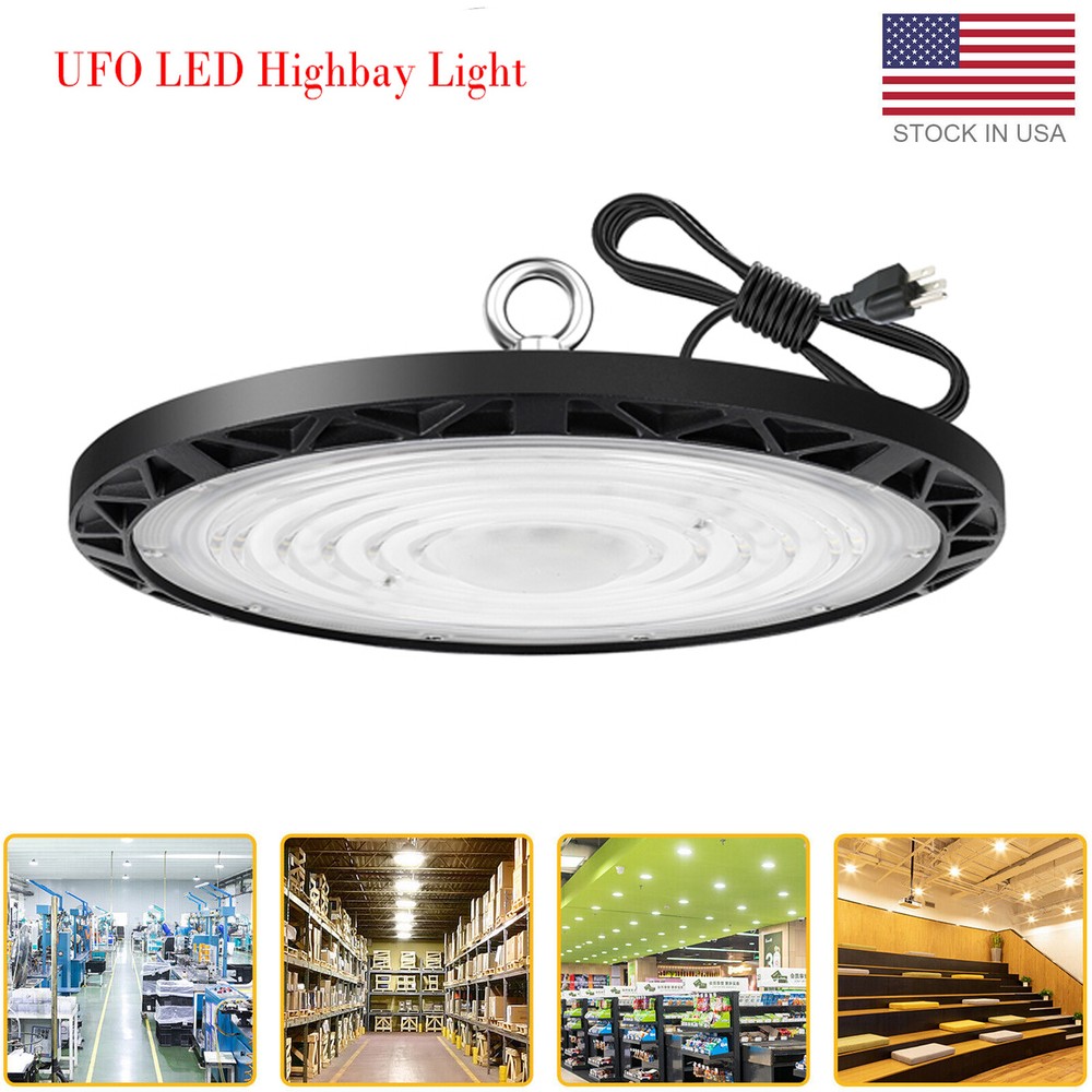 300W UFO LED High Bay Light Warehouse Factory Industrial Lighting 6000K UFO Lamp