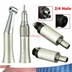 NSK Style Dental Low Speed Handpiece Straight Contra Angle Air Motor Kit 2/4Hole