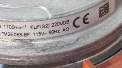 EBMPAPST R2E220-AA43-E4 115VAC MOTORIZED IMPELLER FAN||0.77A/87W||220X63MM||#2