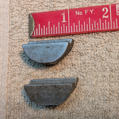 12) 5/16″ Thick Steel Woodruff Keys – Assorted Lengths 1-1/8 to 2″ –