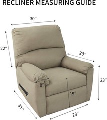 Super Stretch Chair Sofa Slipcover with Pocket – Spandex Non Slip Soft Couch