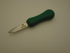 R Murphy USA Olympia Shucker Oyster Knife 2 1/2″ Stiff Blade Green Eco Handle