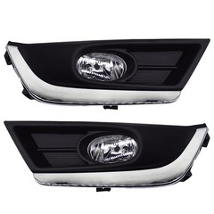 Fog Light Assembly Chrome Bezel Left Right CR-V 2017-2018 w Bulbs Wiring