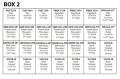 (2600) Master Non-Insulated Bare Crimp Wire Terminal Connector Assortment Kit
