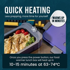 Hot Bento – Self Heated Lunch Box and Food Warmer – One Size, Multicolor