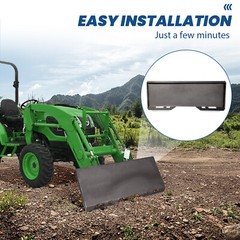 For Bobcat/ Kubota 1/4″ Skid Steer Mount Plate Loader Quick Tach Attachment