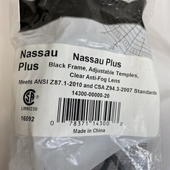Protective Glasses Nassau Plus Anti-Fog Adjustable 3 Sets of Glasses