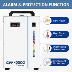 CW-5200 Industrial Water Chiller S&A CW-5200DH For Laser Machine Cutter Engraver
