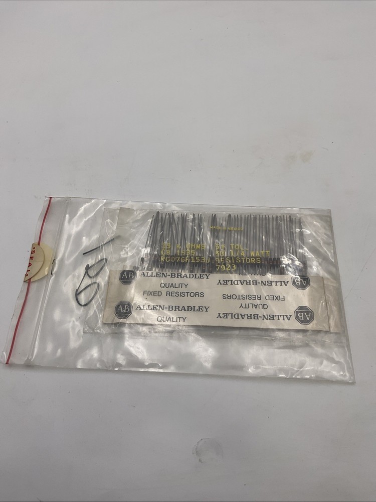 Allen Bradley Resistors 15 K. OHMS~5% TOL~ 1/4watt [RC07GF153J] 100pc!!! S1