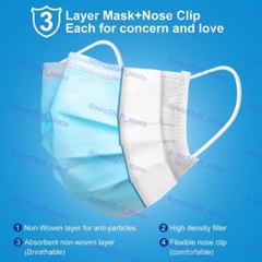 Disposable 50PCS Face Mask Non Medical Surgical Mouth Nose Earloop Cover PINK
