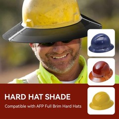 Hard Hat Sun Shade Compatible with AFP Full Brim Hard Hats, Hardhat Sun Shield