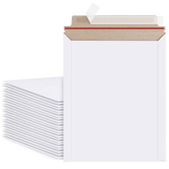 30 – 9×11.5 Easy Self Seal White Ship Flats Cardboard Envelope Mailer Mailer