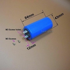 CBB60 Run Capacitor 50uF 250V AC 50MFD 250VAC Blue 43x84mm 25/70/21 W Fixing