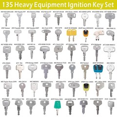 135 All-Inclusive Heavy Equipment Keys Master Set Full Coverage ConstructionKeys