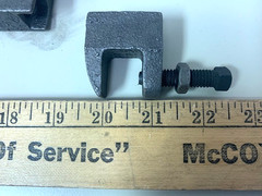 BEAM CLAMP STEEL FOR 3/8 THREADED ROD MAX BEAM THICKNESS 5/8 X 14