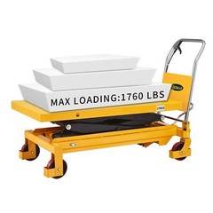 APOLLOLIFT 1-6pcs Multiple Platform Cart 1760lb Double Scissor Lift Cart Trolley