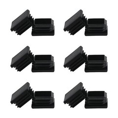 2 Inch 2X2 Square Tube End Cap Plastic Plugs 12 Pack, 2 Inch 2X2 Square Tubing
