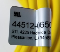 Omron Robotics STI SC12-10M50 44512-0650 Female Cordset Yellow 6Pin MICRO-AC NEW