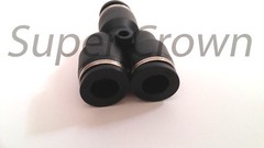 Pneumatic Union Y Tee Tube OD Push In To Connect Air Fitting One Touch