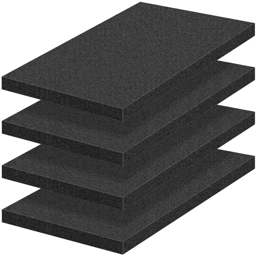 4 PCS Polyurethane Foam Sheets 16″ L X 12″ W X 1″ T Packing Foam Inserts