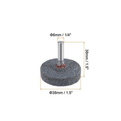 5pcs Mounted Grinding Stone 1/4″ Shank 1.5-inch Dia Corundum Grinding Wheel