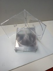10 PCS 5.2MM DOUBLE SLIM CD JEWEL CASE WITH CRYSTAL CLEAR TRAY BL115