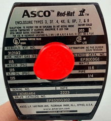NEW IN BOX – ASCO EF8320G202 3-WAY NC 1/4″ EXPLOSION PROOF SOLENOID VALVE 24VDC