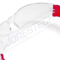 JORESTECH Vision Red frame clear Lens Safety Glasses Sunglasses Z87+ 12PACK